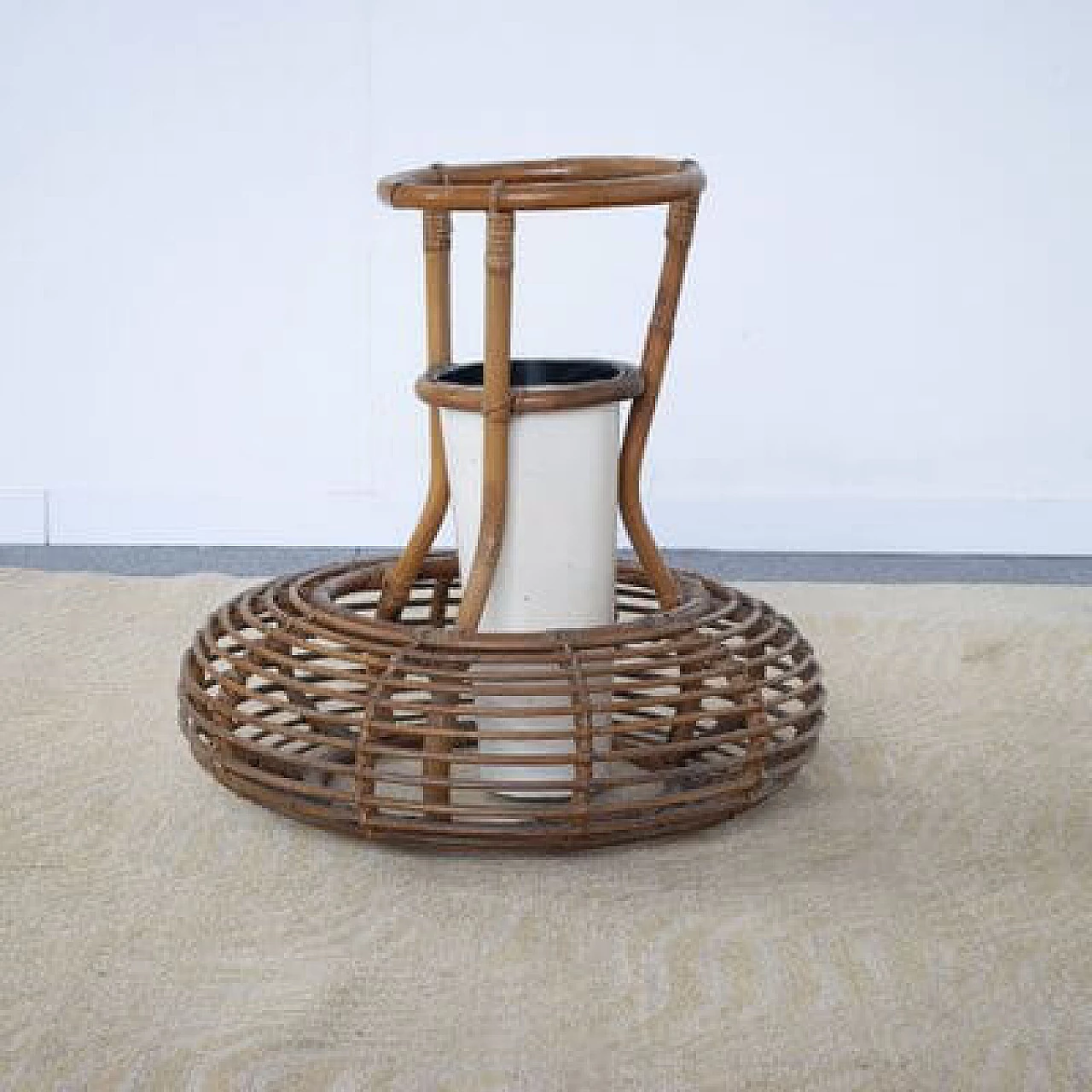 Bamboo pot holder, 1960s 3