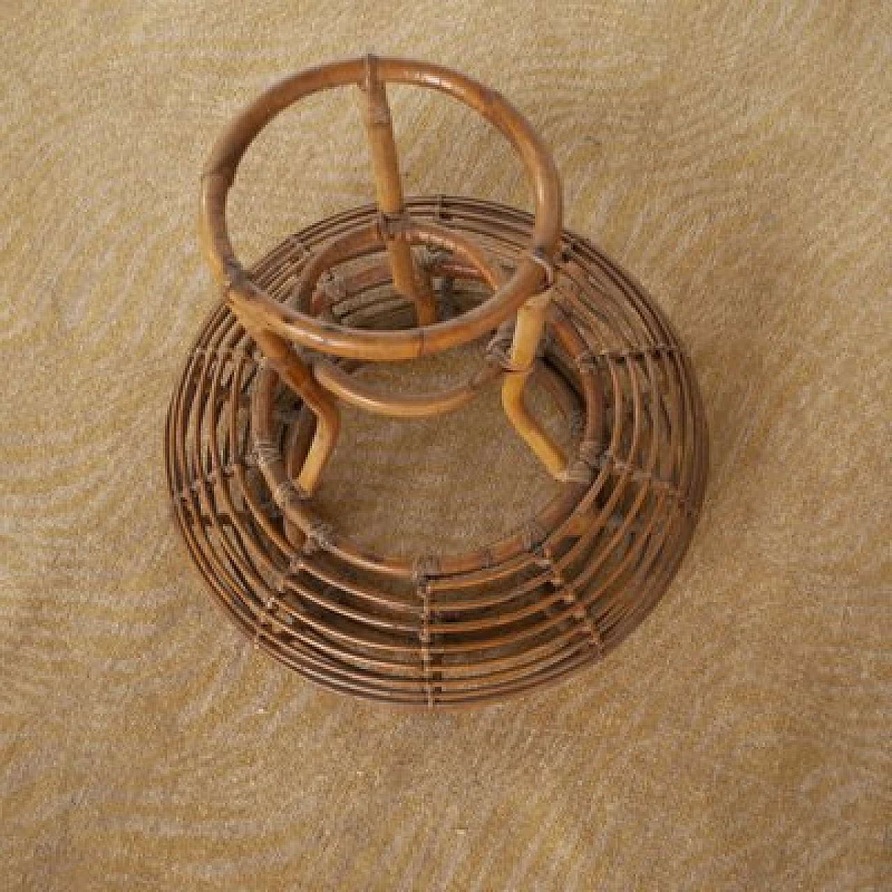 Bamboo pot holder, 1960s 6