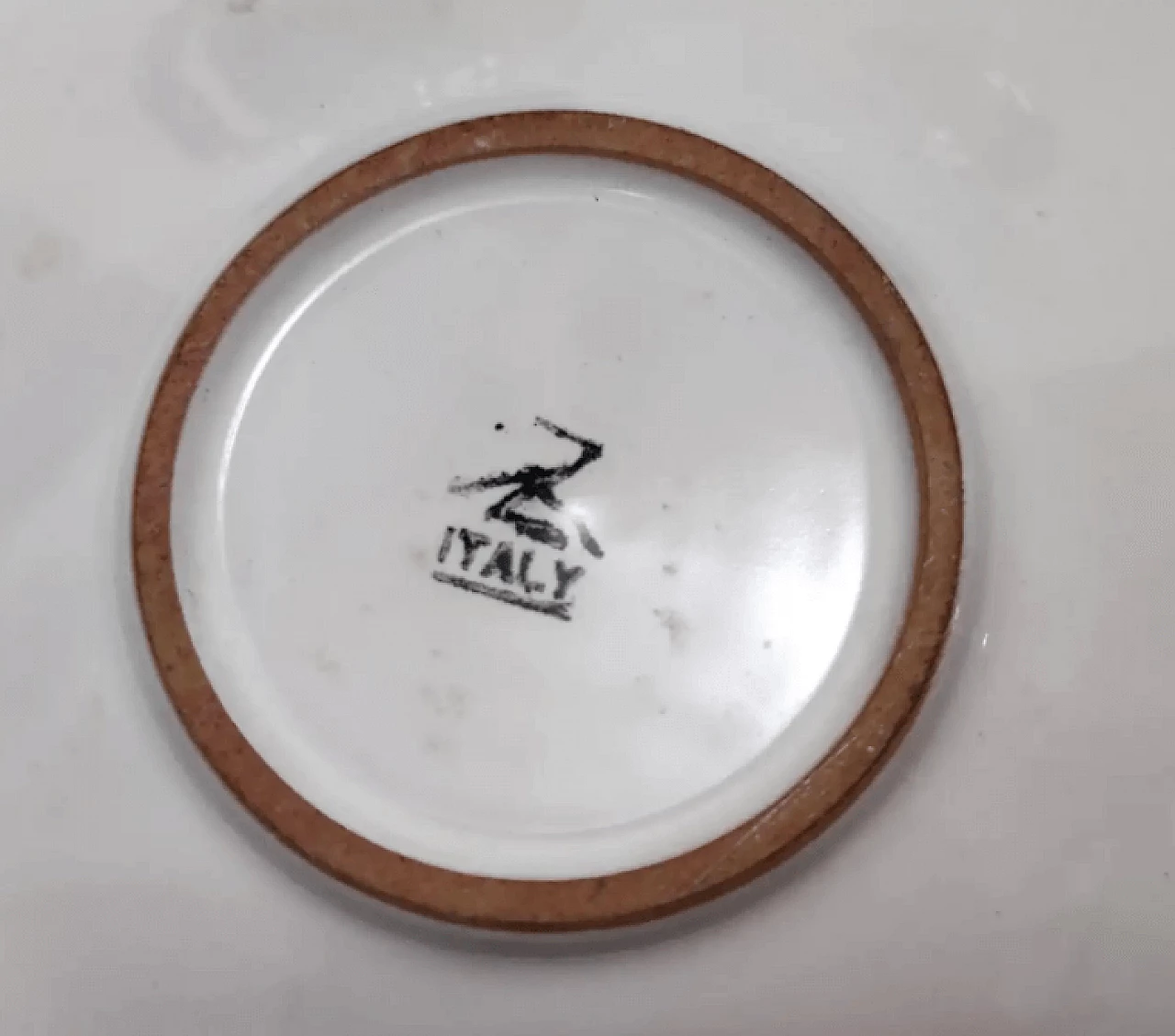 Coppia di tazze da tè in terracotta di Zaccagnini, anni '40 9