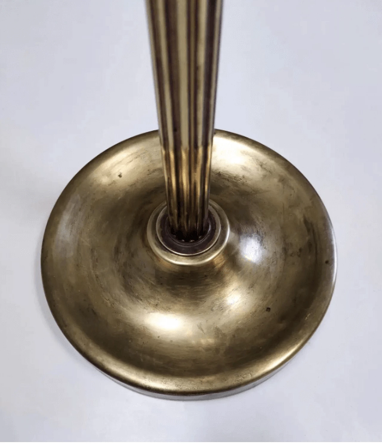 Brass and glass swivel coat rack, 1940s 13