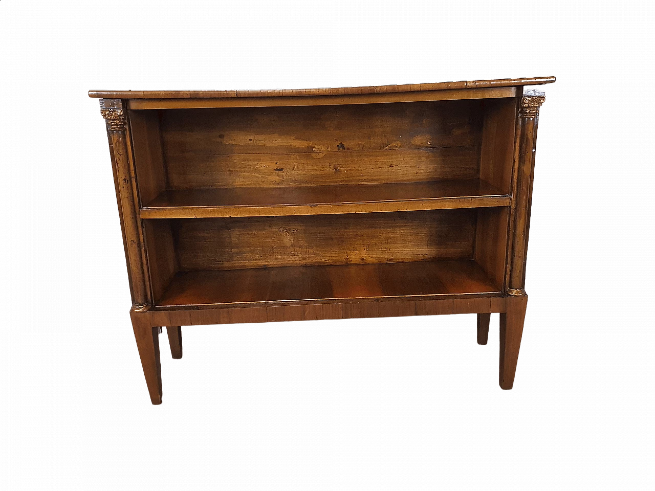 Libreria stile Impero in legno, anni '50 29