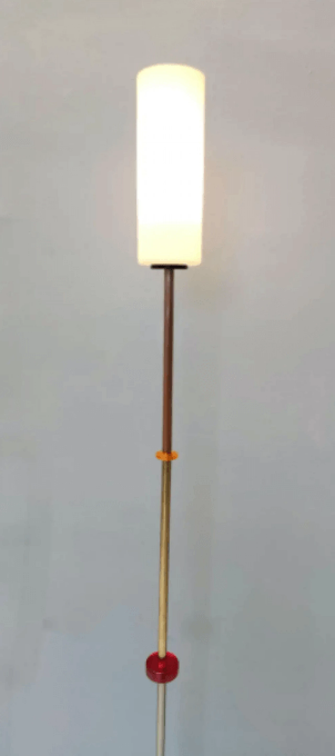 Floor lamp in glass, brass, aluminum, copper and iron by Carmelo La Gaipa, 2021 6