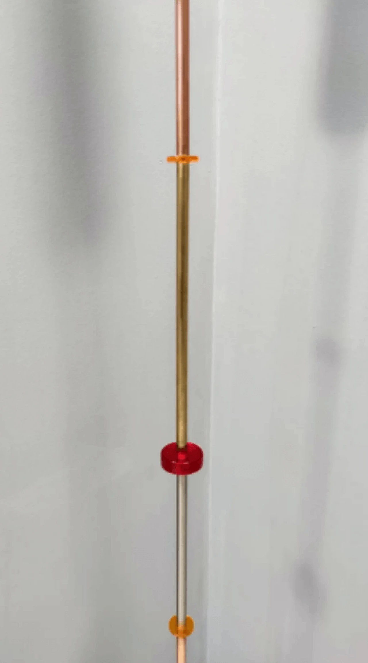 Floor lamp in glass, brass, aluminum, copper and iron by Carmelo La Gaipa, 2021 7