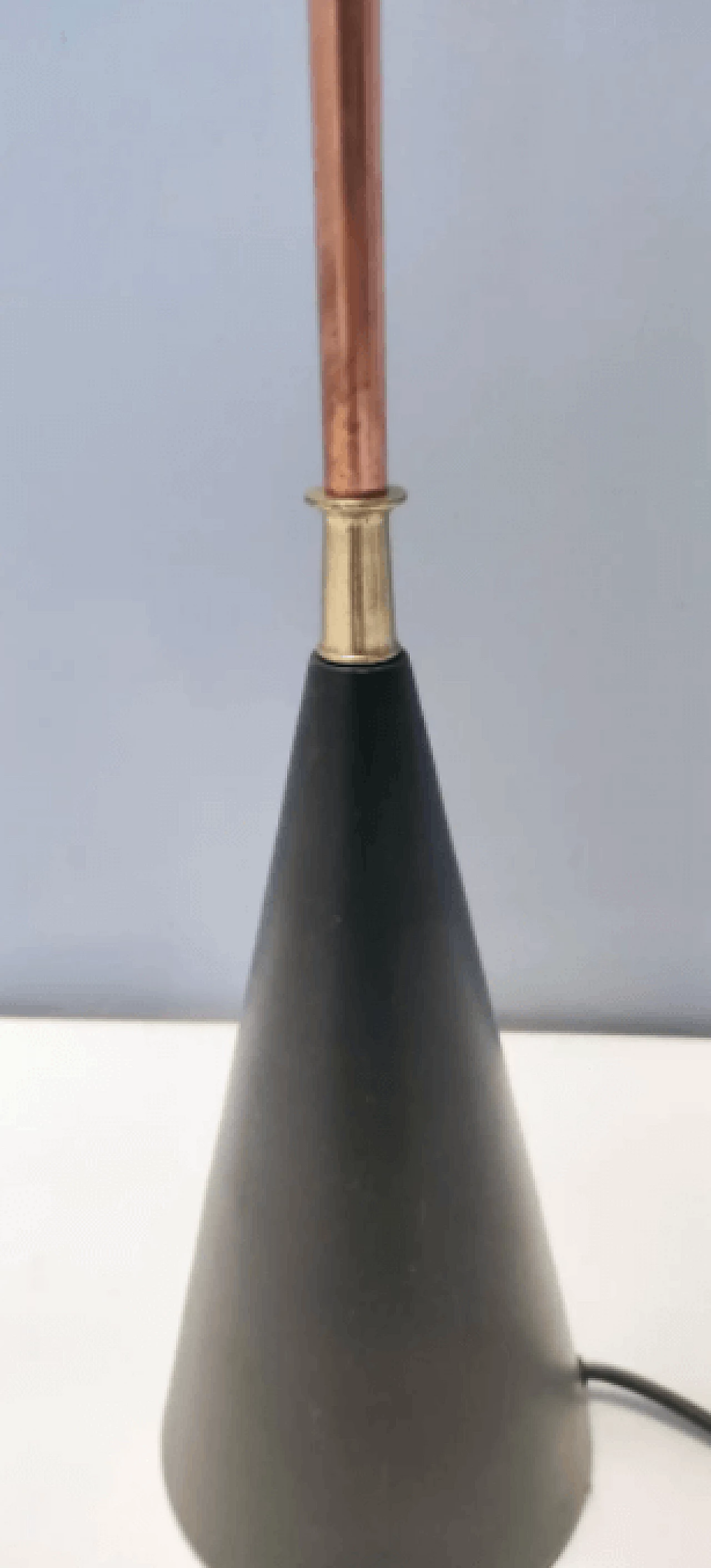 Floor lamp in glass, brass, aluminum, copper and iron by Carmelo La Gaipa, 2021 10