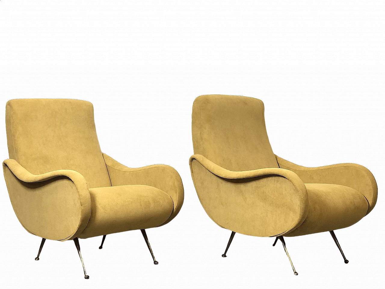 Pair of Lady armchairs attributed to Marco Zanuso, 1950s 10