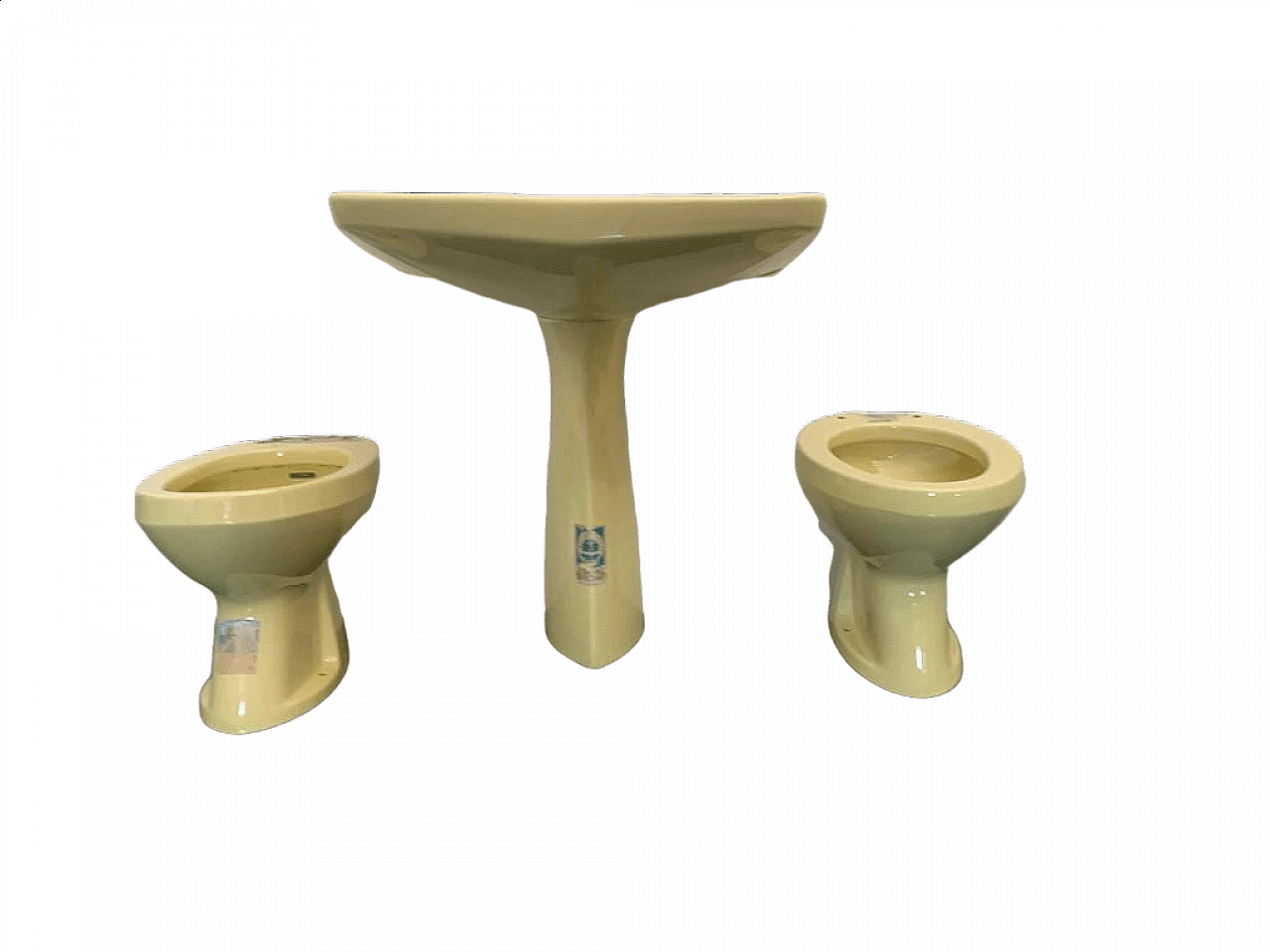 Yellow bathroom fixtures by Gio Ponti for Ideal Standard, 1950s 8
