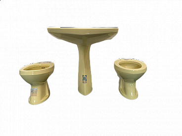 Yellow bathroom fixtures by Gio Ponti for Ideal Standard, 1950s