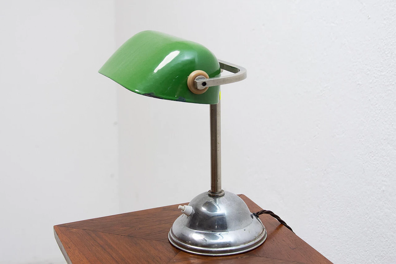 Adjustable Art Deco style banker's lamp, 1930s 3