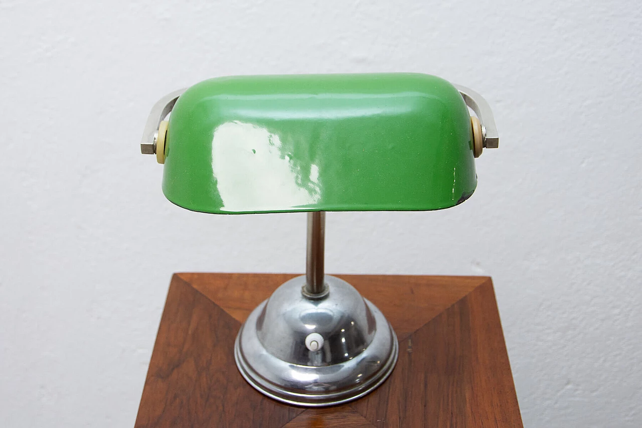 Adjustable Art Deco style banker's lamp, 1930s 5