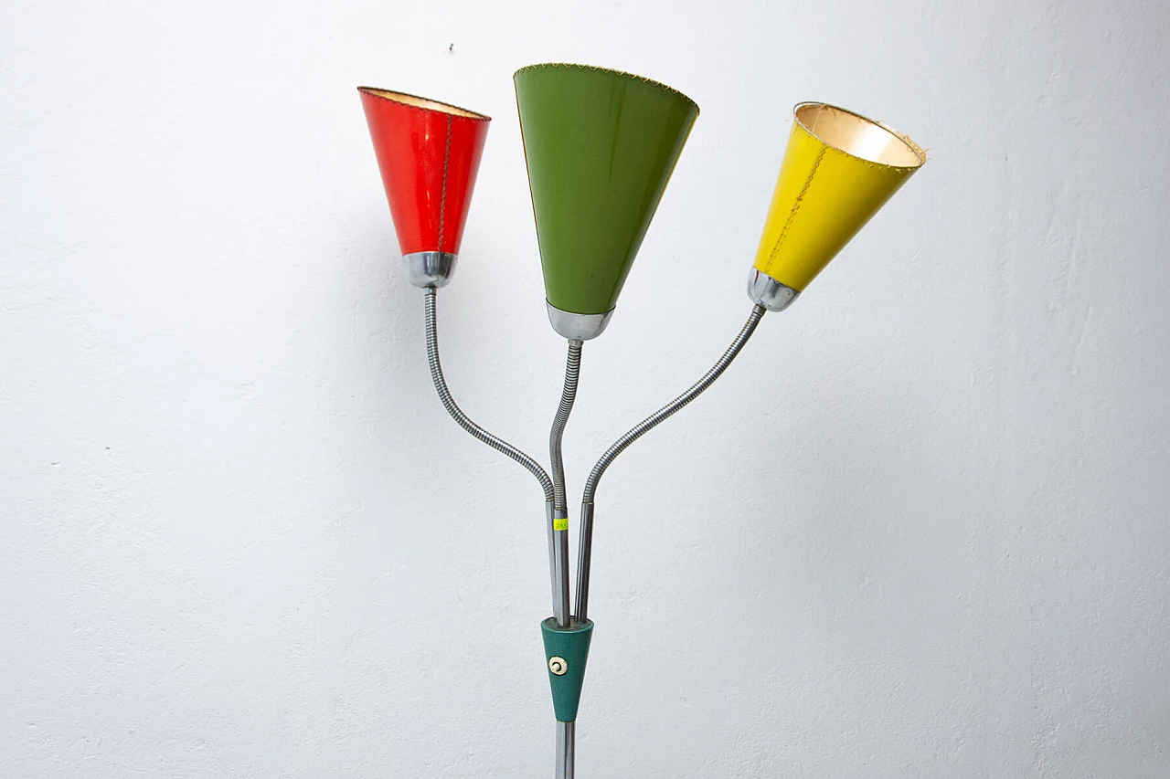 Lampada da terra a collo d'oca del periodo di Bruxelles, anni '60 4