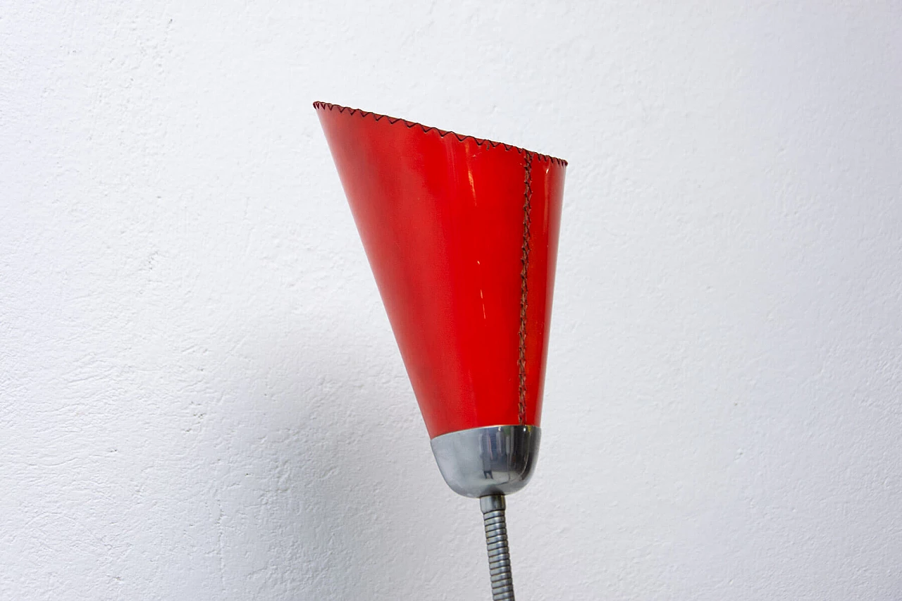 Lampada da terra a collo d'oca del periodo di Bruxelles, anni '60 5