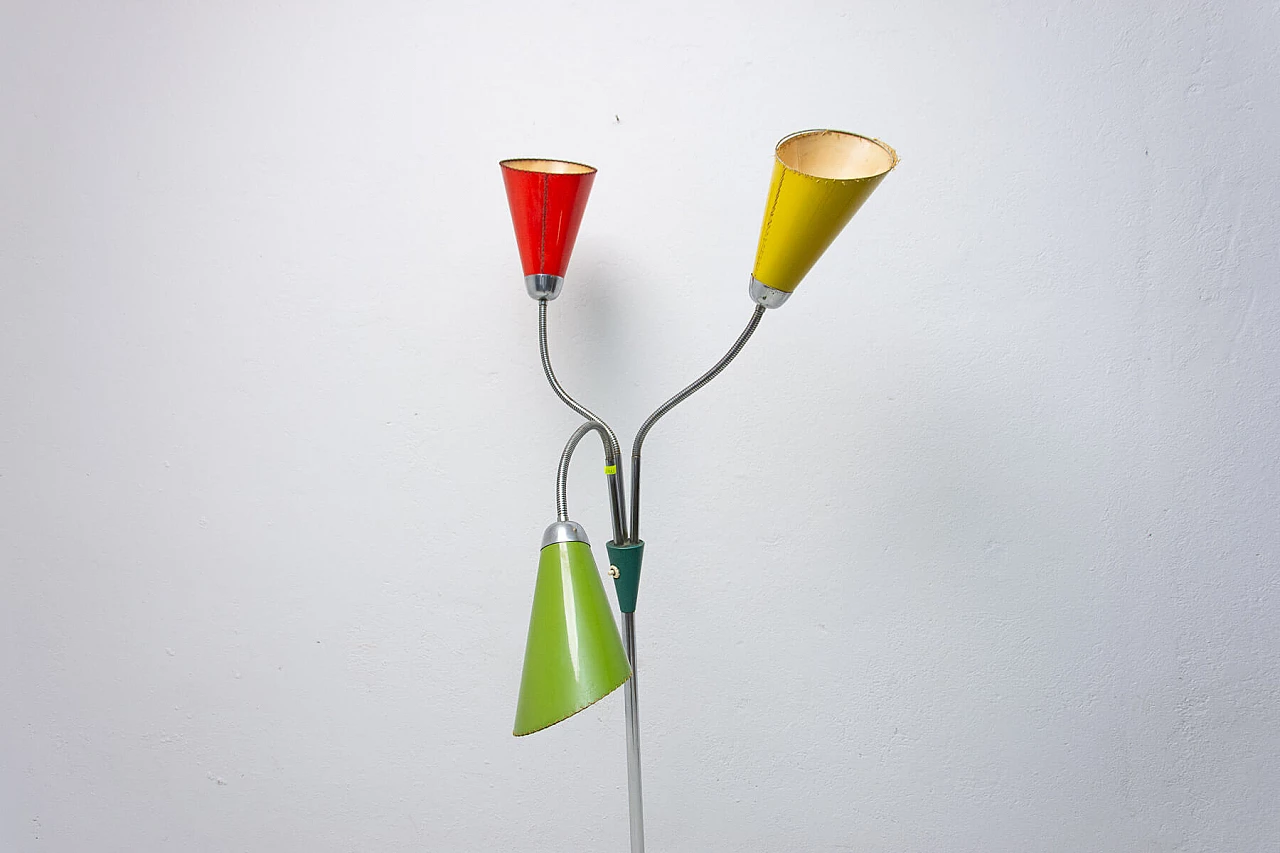 Lampada da terra a collo d'oca del periodo di Bruxelles, anni '60 6