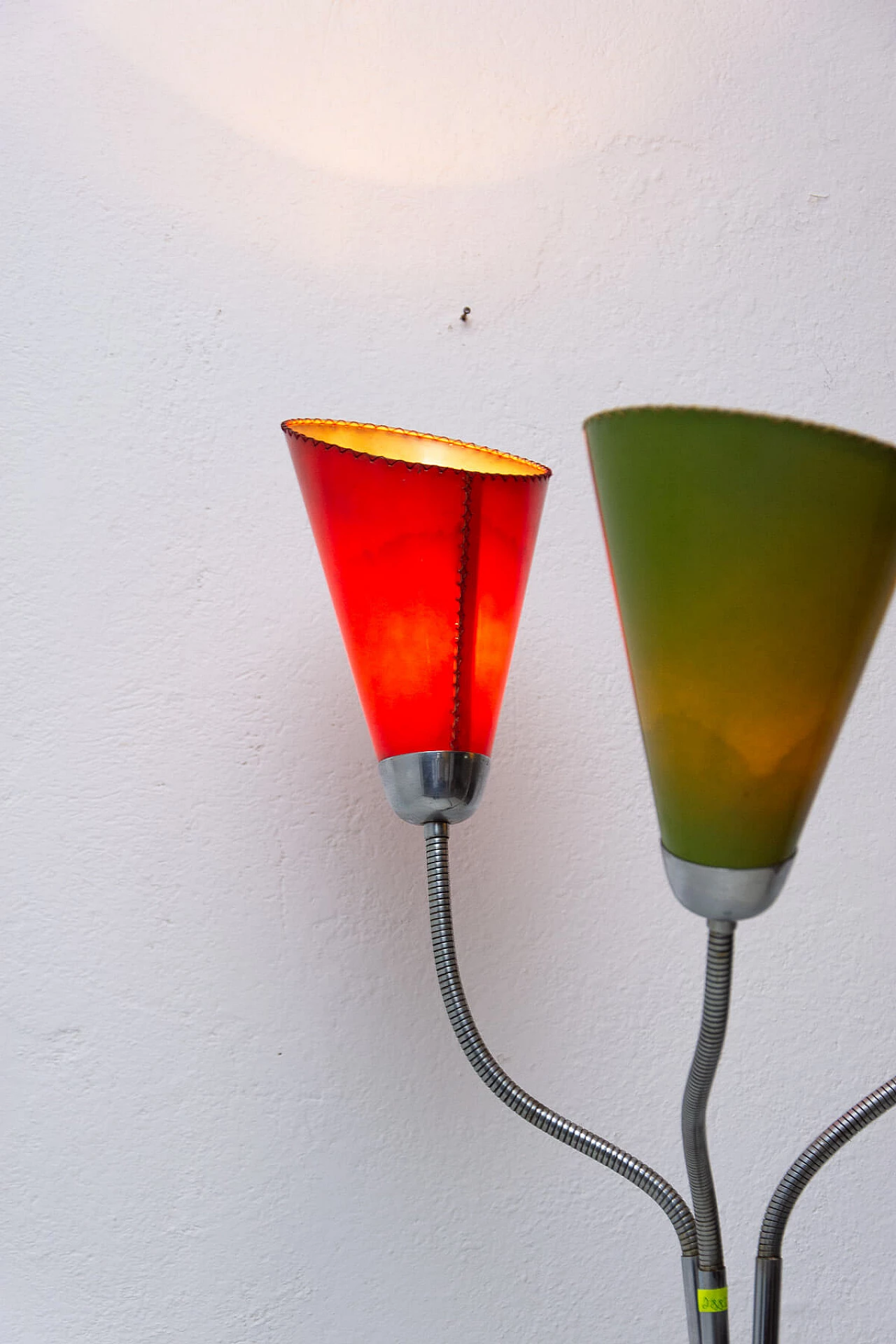 Lampada da terra a collo d'oca del periodo di Bruxelles, anni '60 13