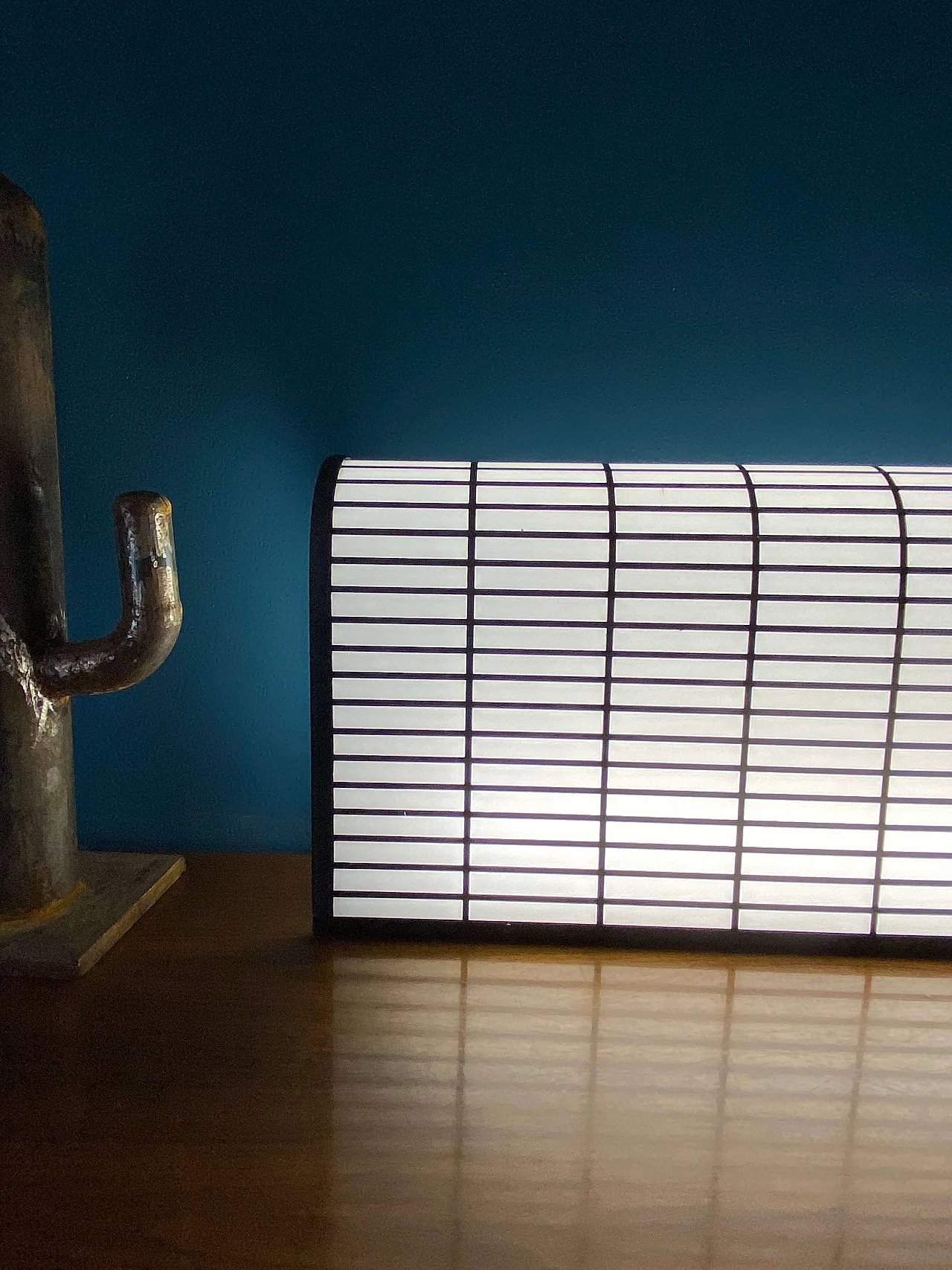 Postmodern reticulated lamp in the manner of J.Hoffman, '80s 6