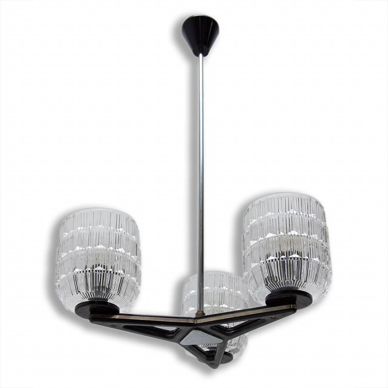 Brutalist chandelier produced by Lidokov, 1970s 1