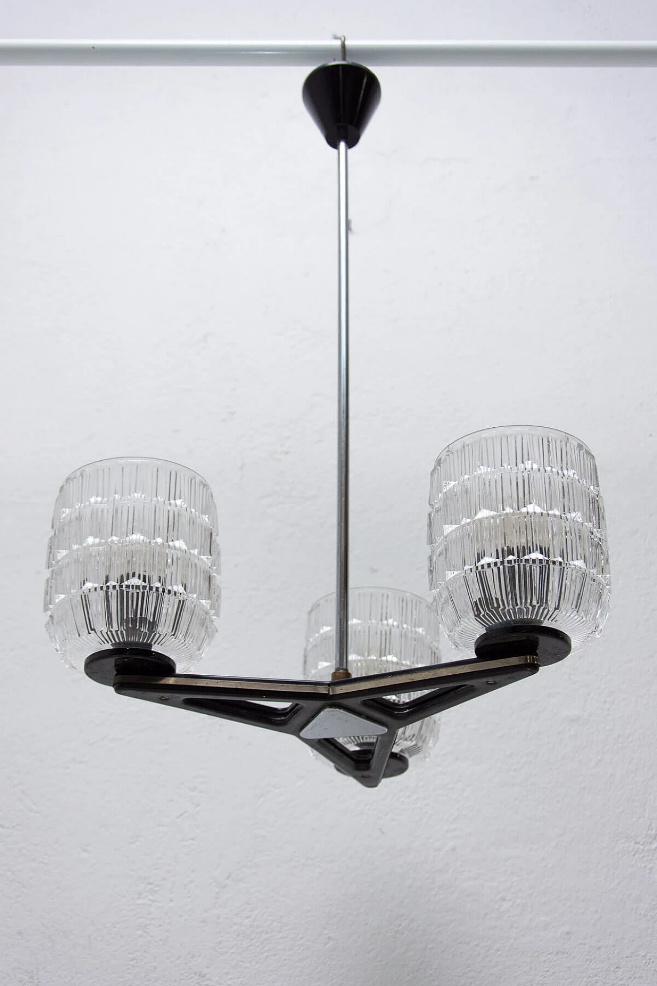 Brutalist chandelier produced by Lidokov, 1970s 2