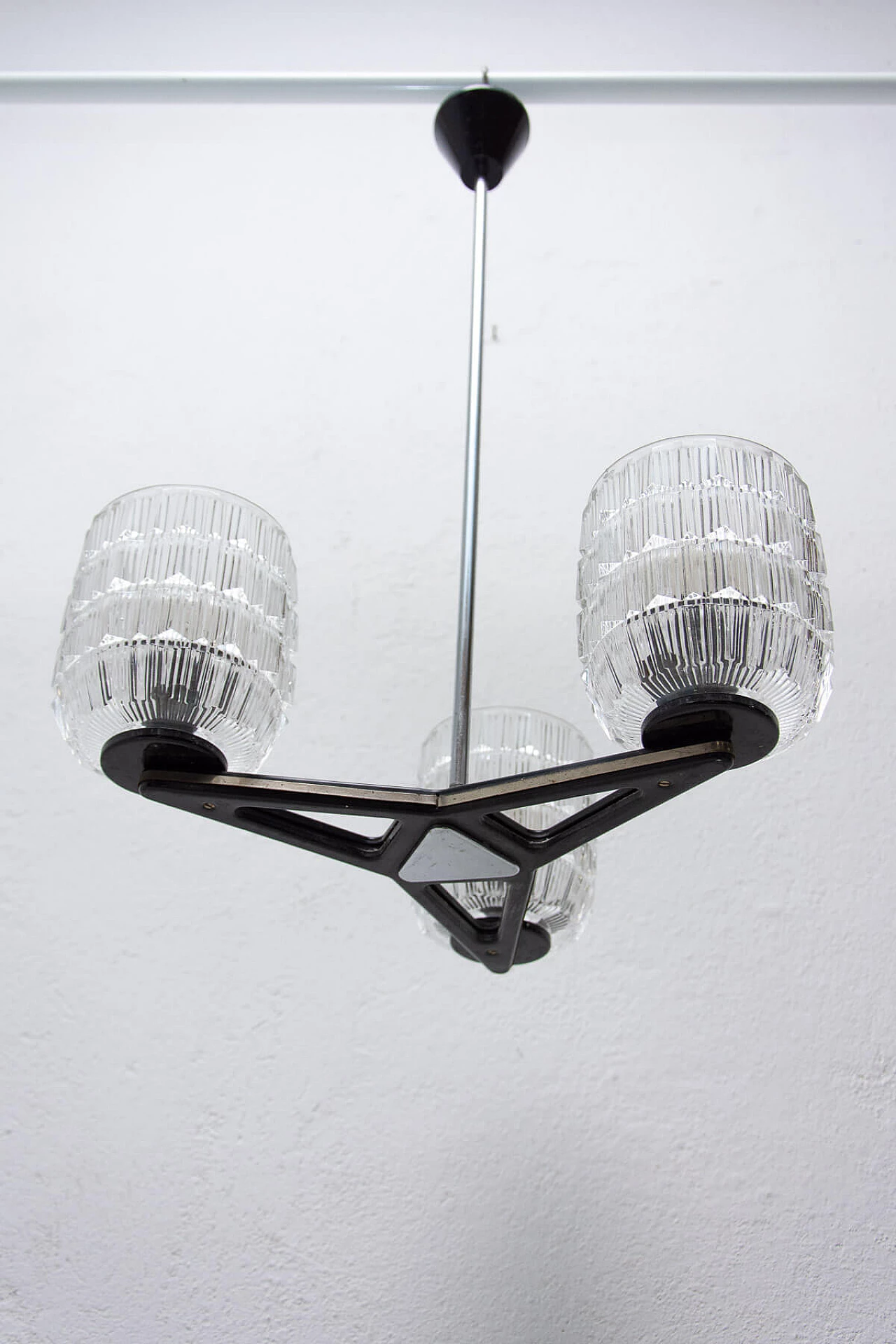 Brutalist chandelier produced by Lidokov, 1970s 3