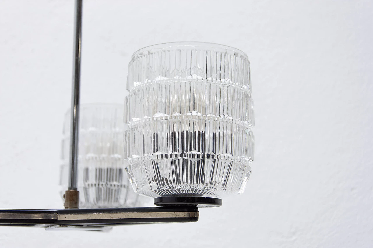 Brutalist chandelier produced by Lidokov, 1970s 4
