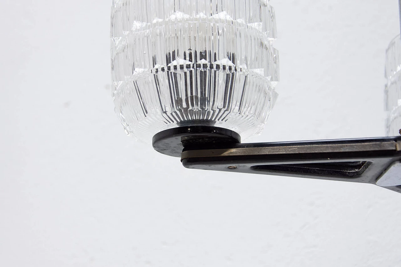 Brutalist chandelier produced by Lidokov, 1970s 5