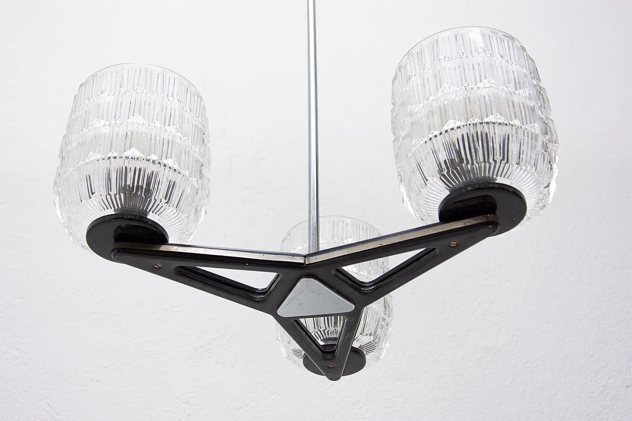 Brutalist chandelier produced by Lidokov, 1970s 6