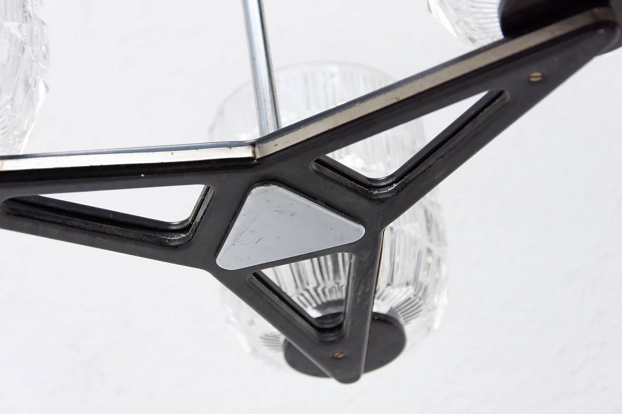 Brutalist chandelier produced by Lidokov, 1970s 7