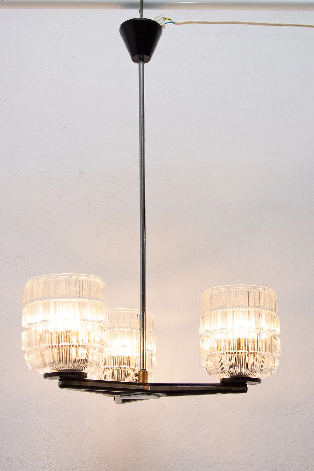 Brutalist chandelier produced by Lidokov, 1970s 12