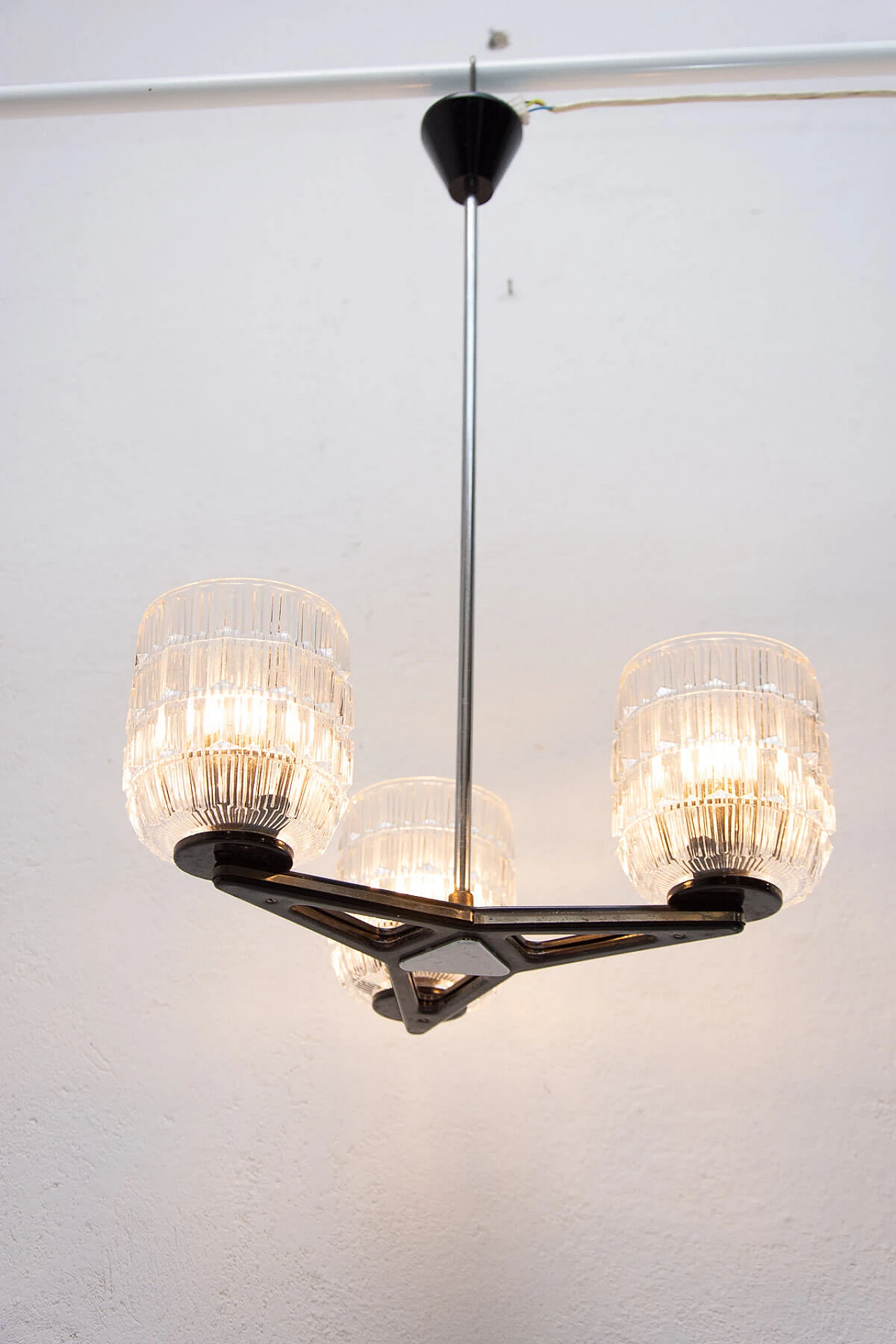 Brutalist chandelier produced by Lidokov, 1970s 13
