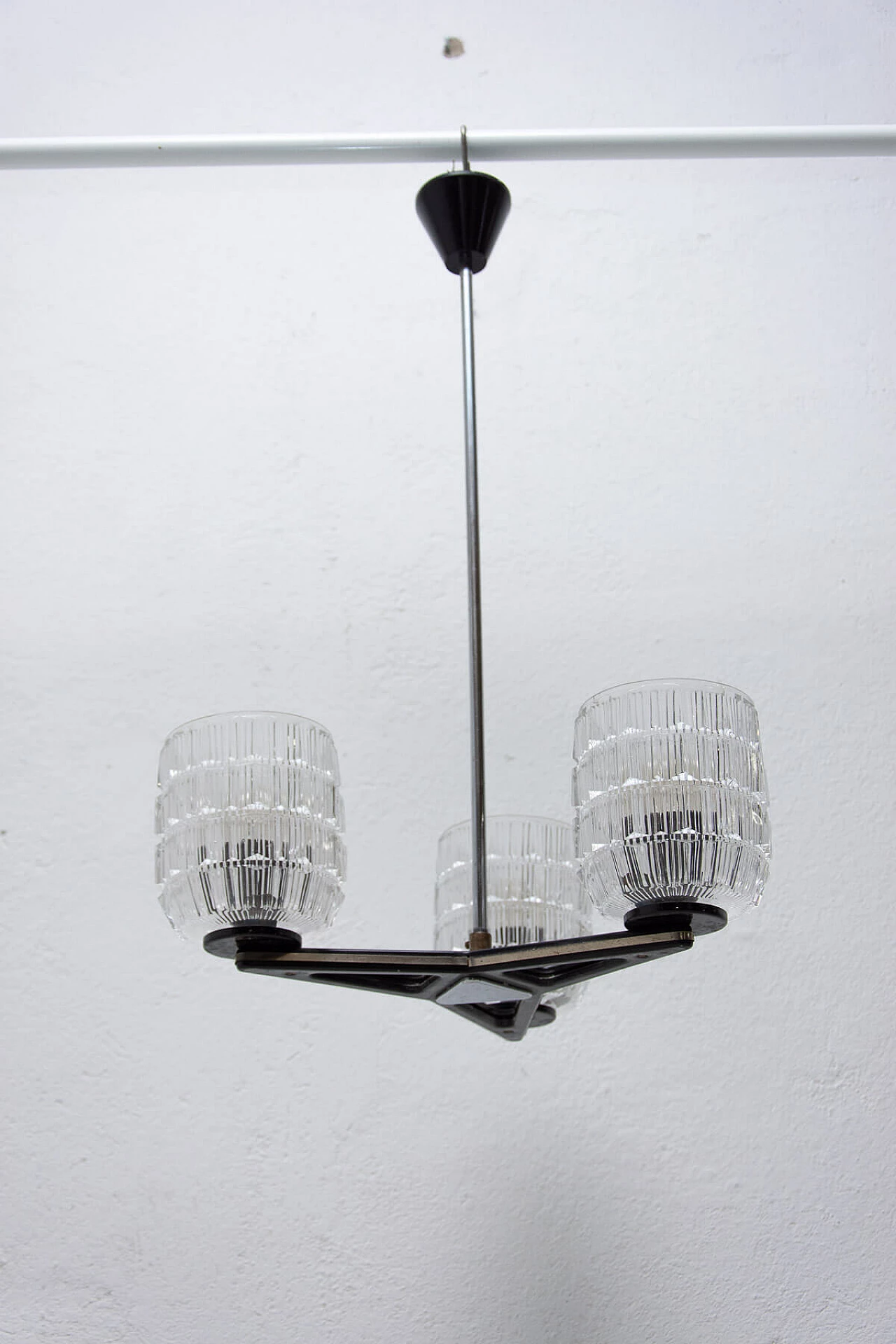 Brutalist chandelier produced by Lidokov, 1970s 14