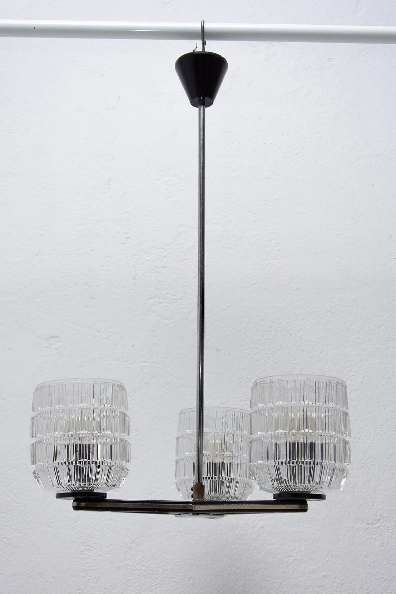 Brutalist chandelier produced by Lidokov, 1970s 15