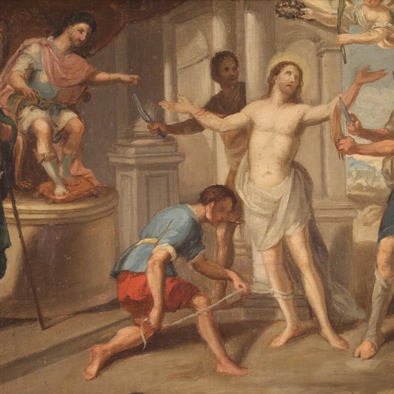 Martyrdom of St. Bartholomew, oil on canvas, 18th century 2
