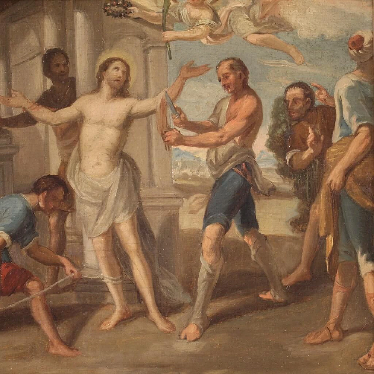 Martyrdom of St. Bartholomew, oil on canvas, 18th century 3
