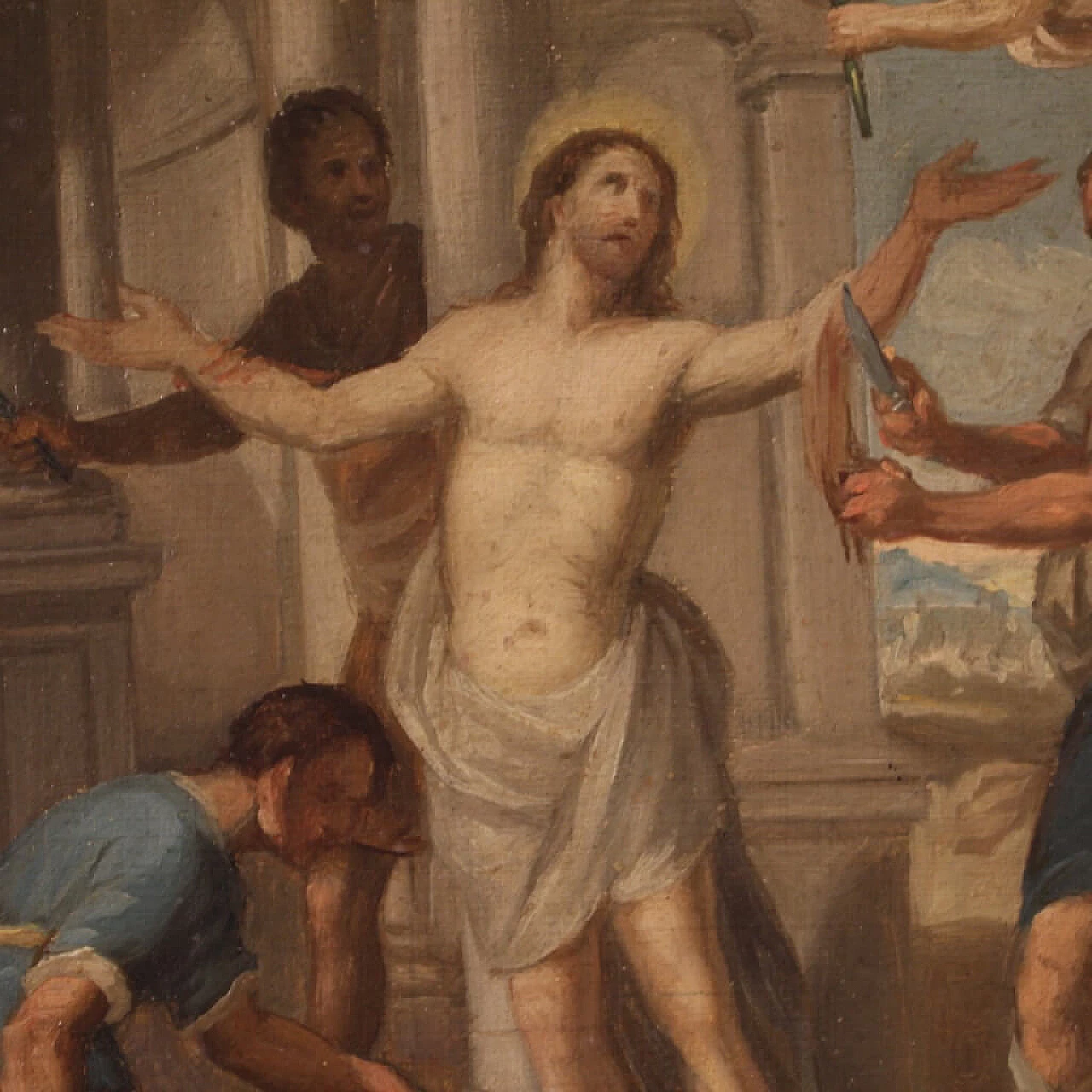 Martyrdom of St. Bartholomew, oil on canvas, 18th century 7