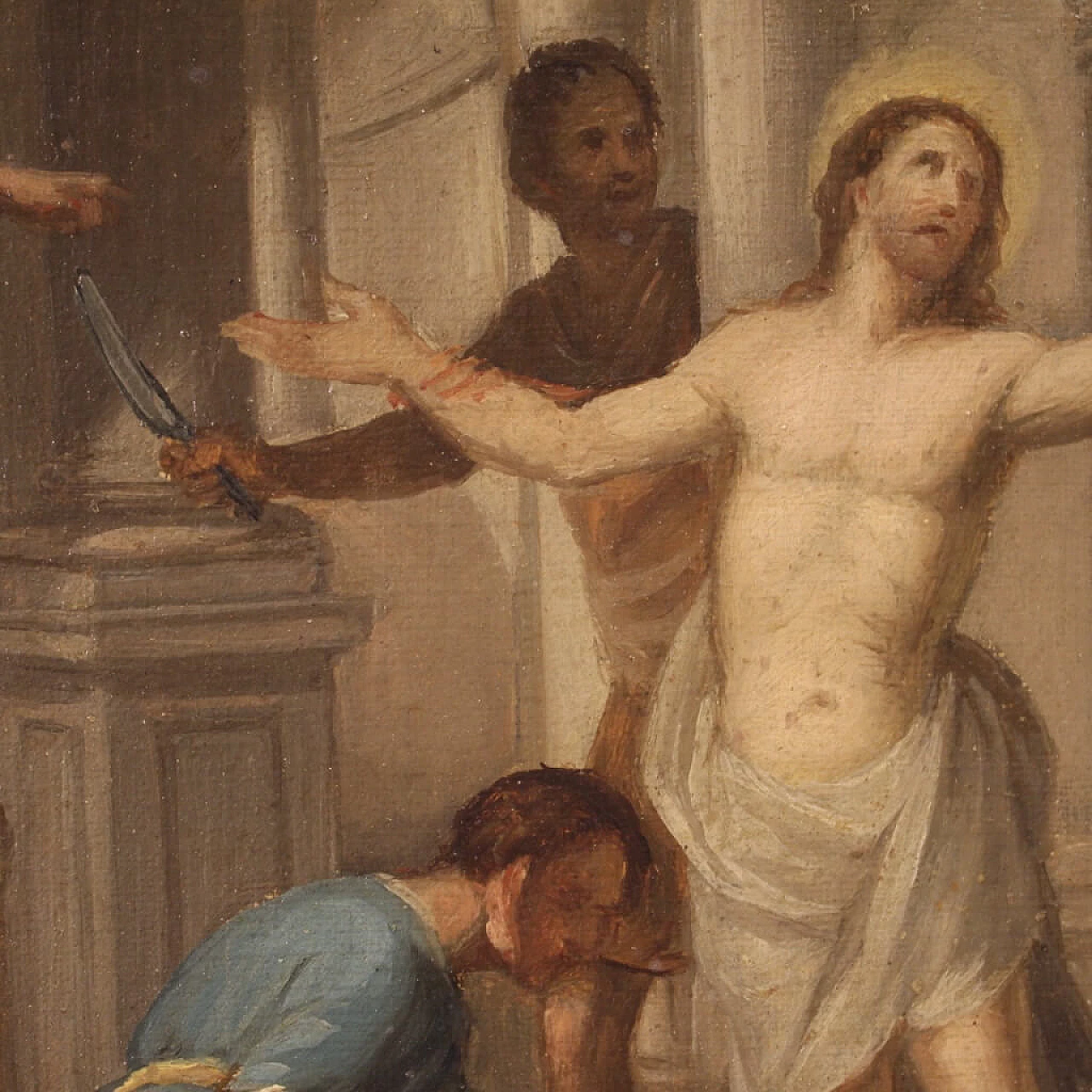 Martyrdom of St. Bartholomew, oil on canvas, 18th century 10