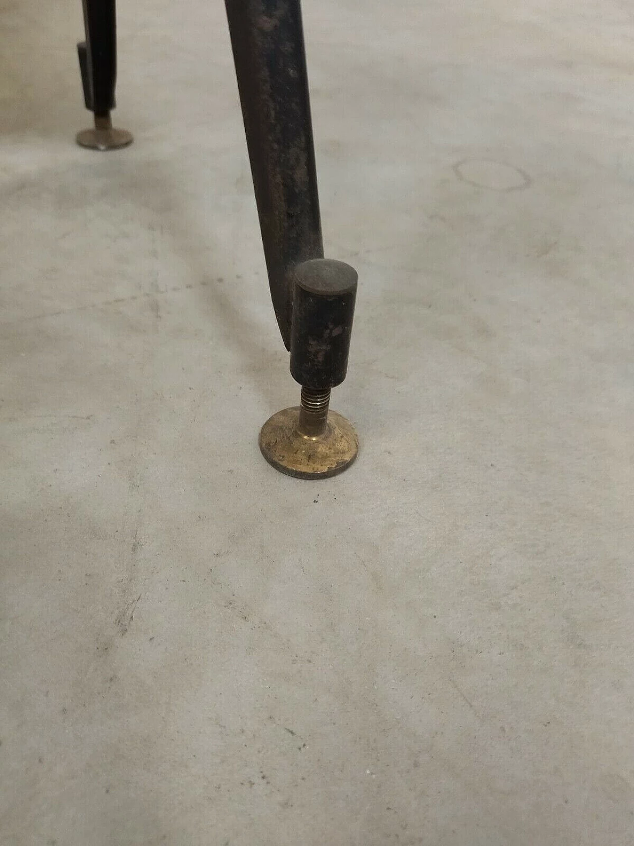 Wooden bookcase with shutter doors, 1950s 5