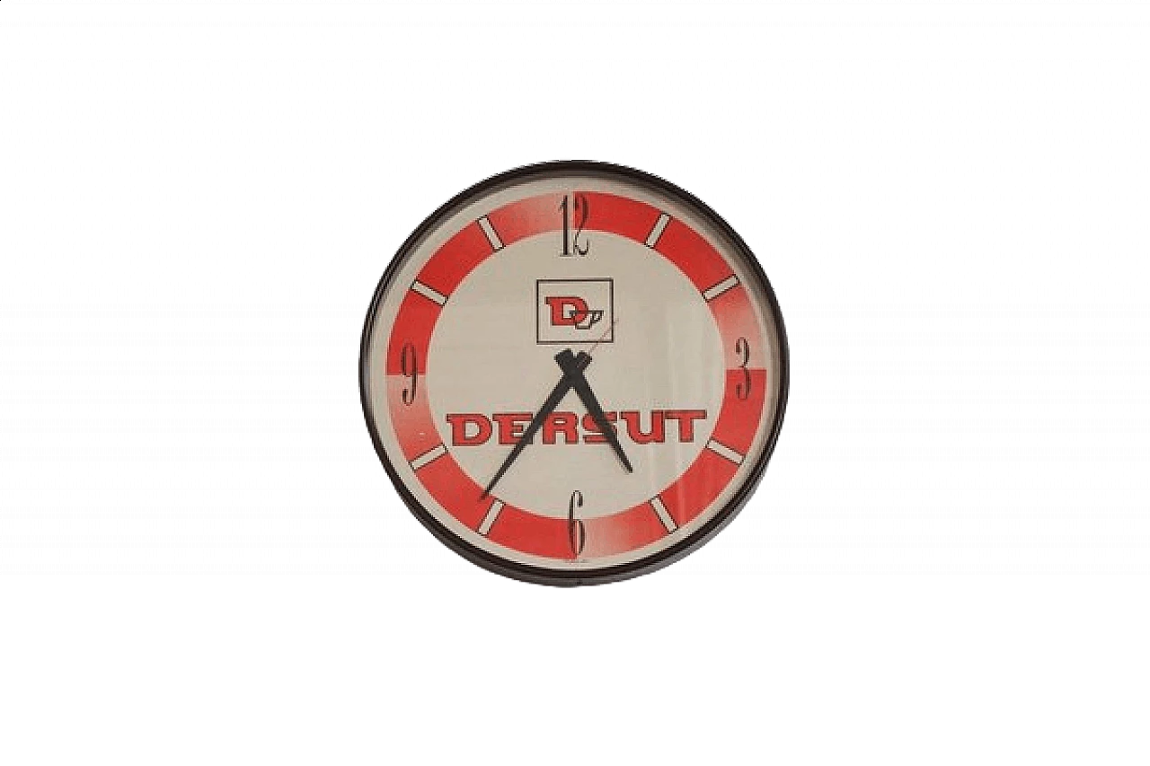 Plastic wall clock by Dersut, 1970s 1406711