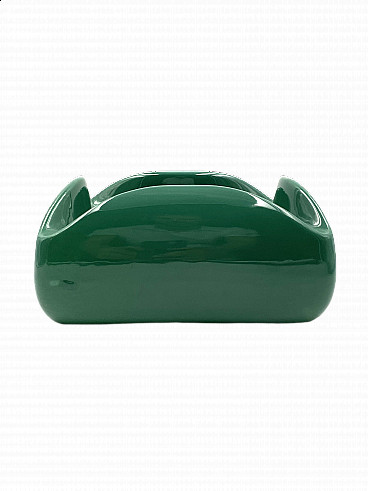 Large green ceramic ashtray by Sicart, 1970s