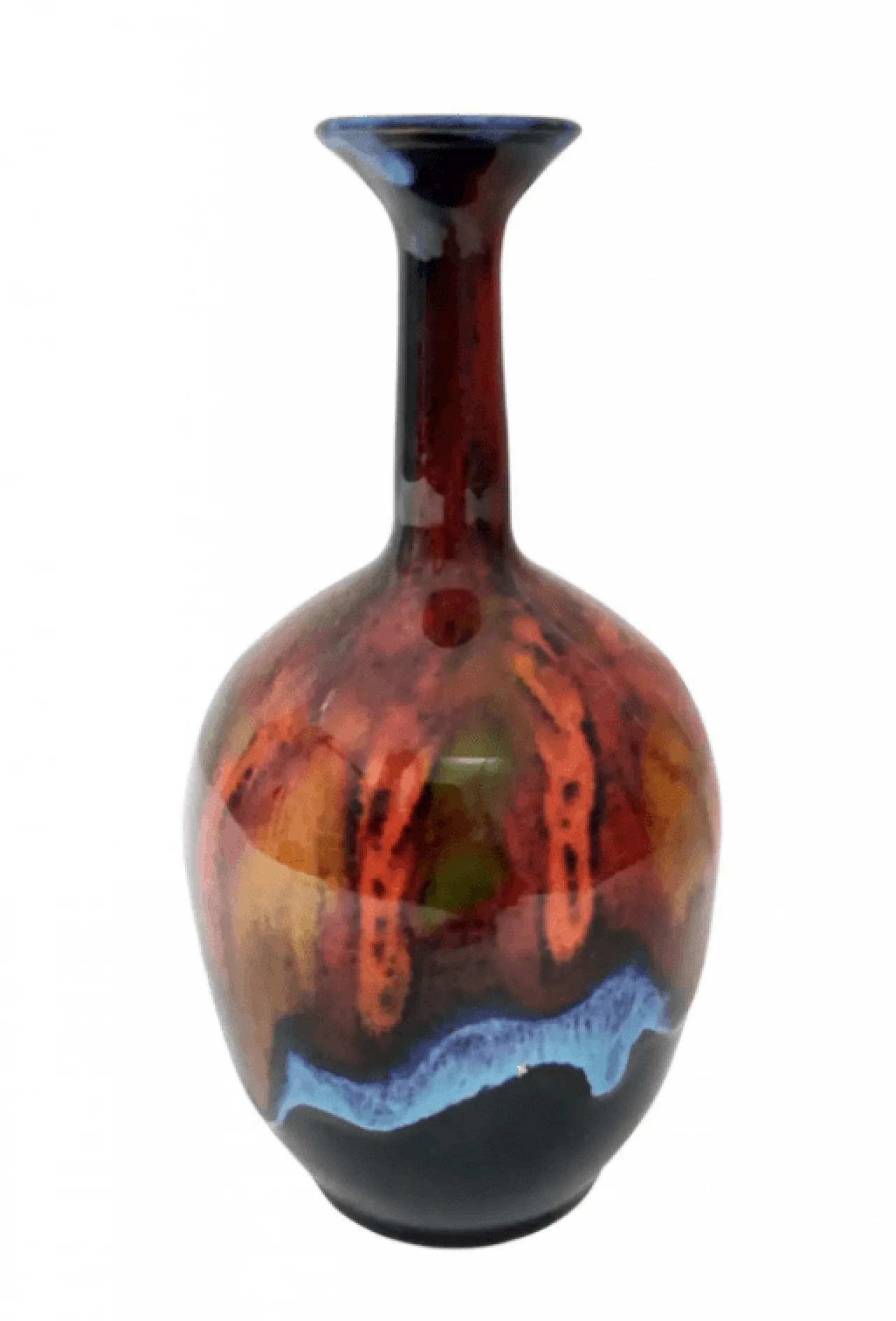 Vaso in terracotta smaltata di Giovanni Poggi per San Giorgio Albisola, anni '70 1
