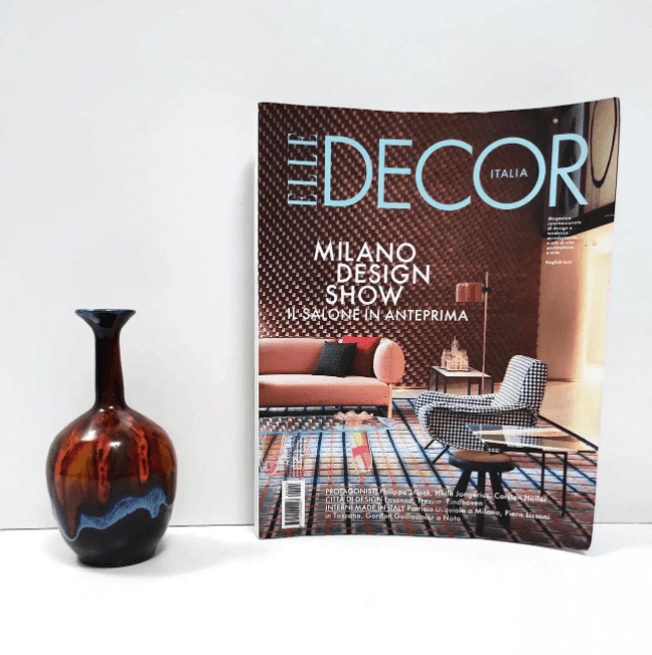 Vaso in terracotta smaltata di Giovanni Poggi per San Giorgio Albisola, anni '70 2