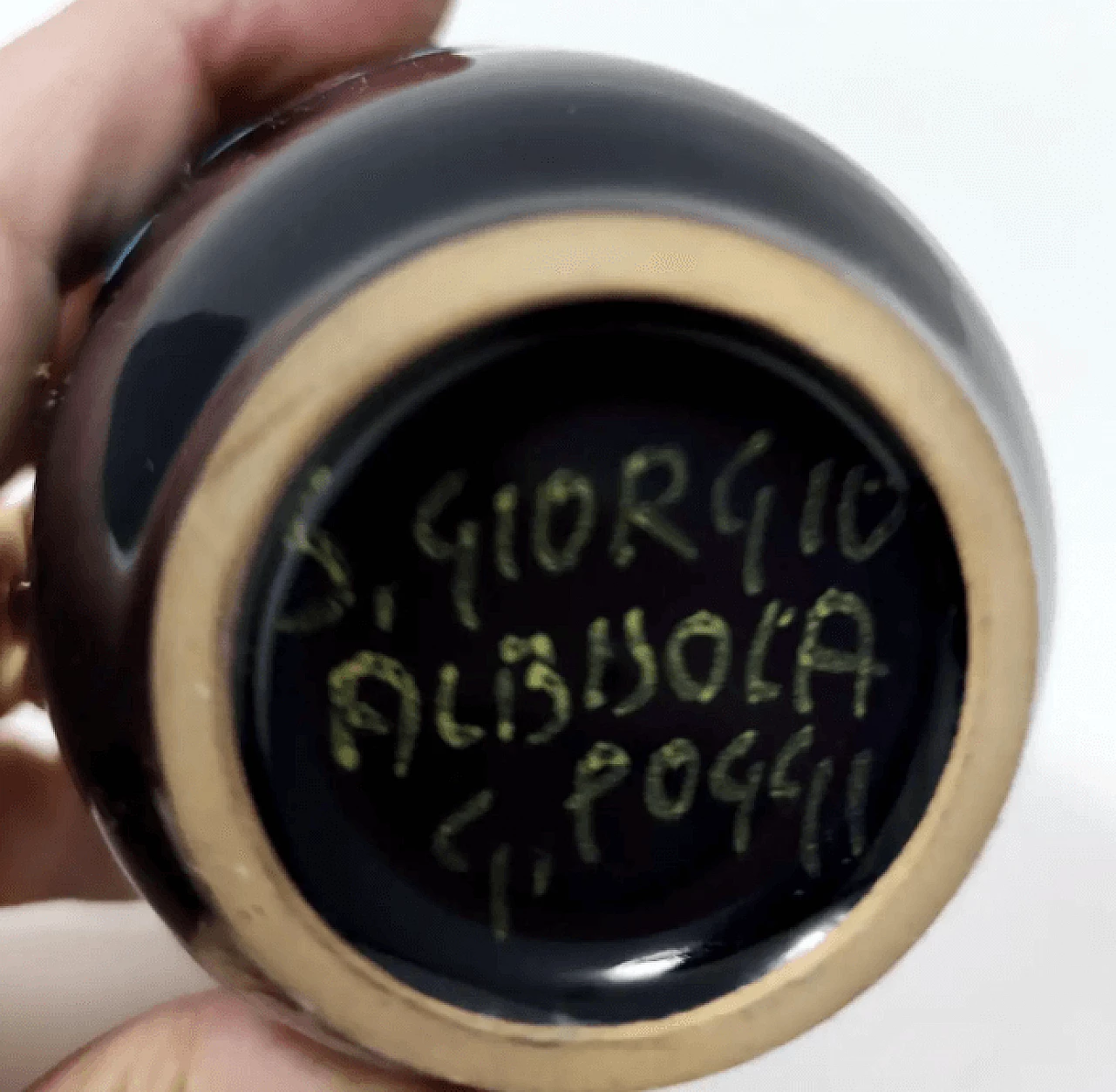 Vaso in terracotta smaltata di Giovanni Poggi per San Giorgio Albisola, anni '70 9