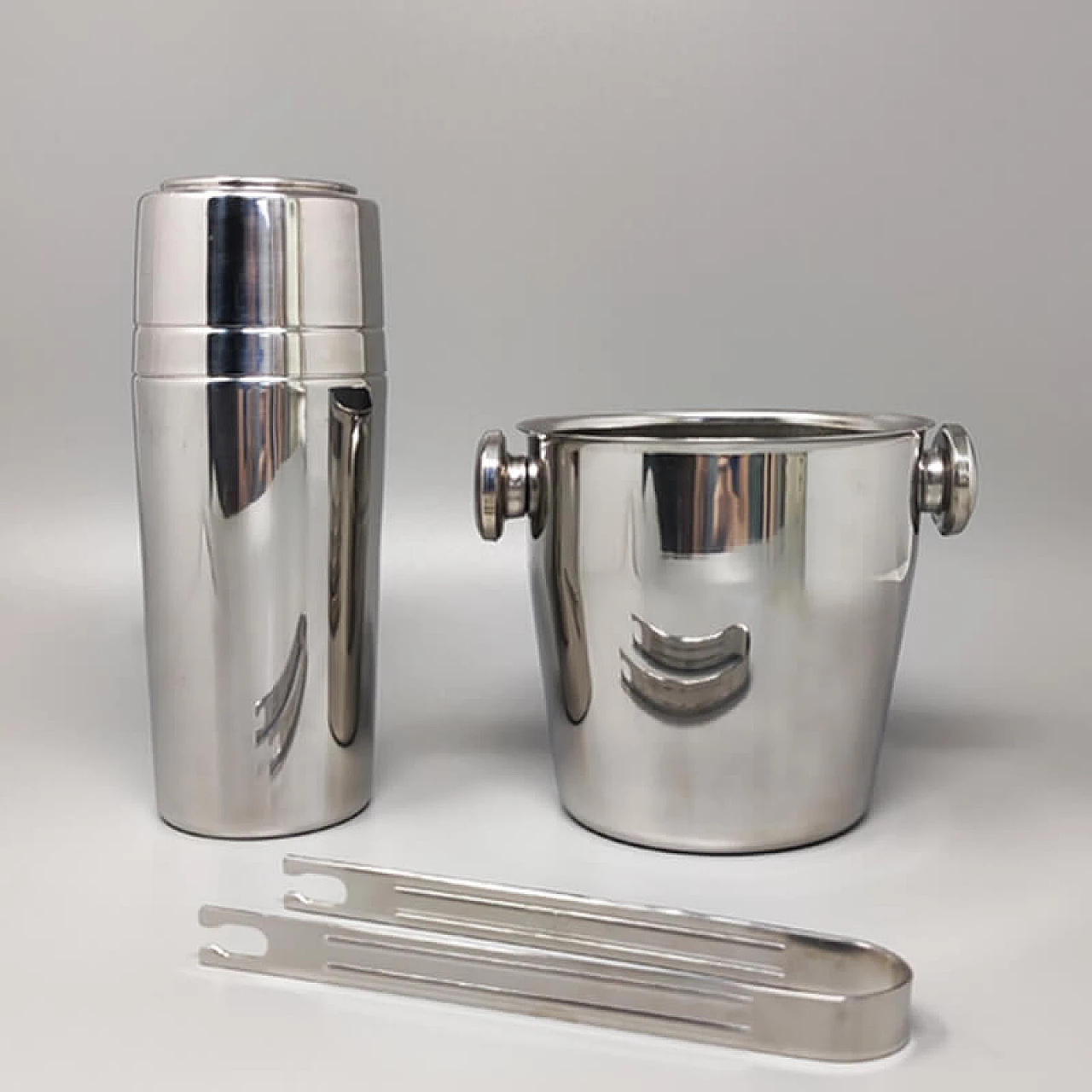 Cocktail shaker with ice bucket by Mepra, 1970s 2