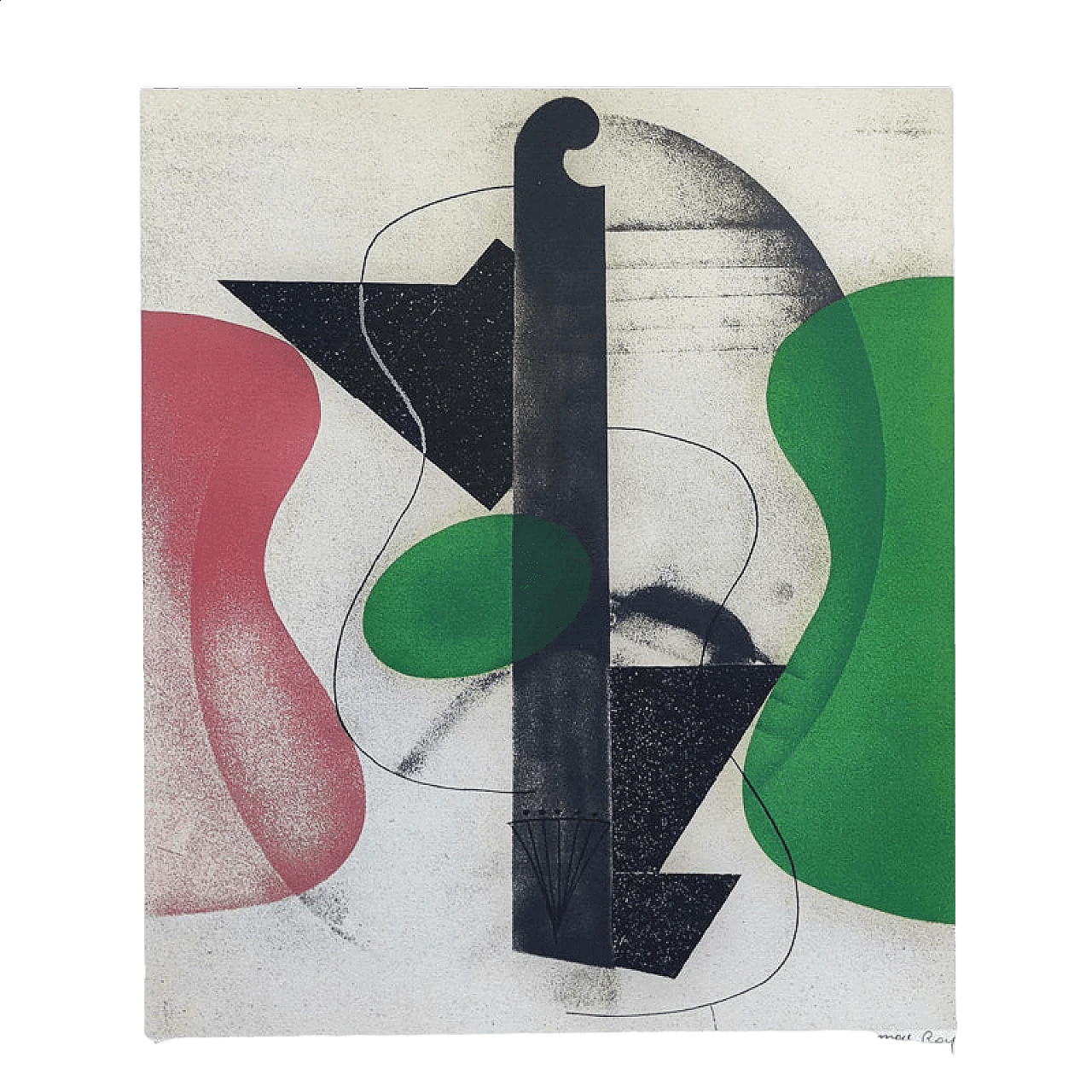 Aerograph di Man Ray, litografia originale, anni '70 10