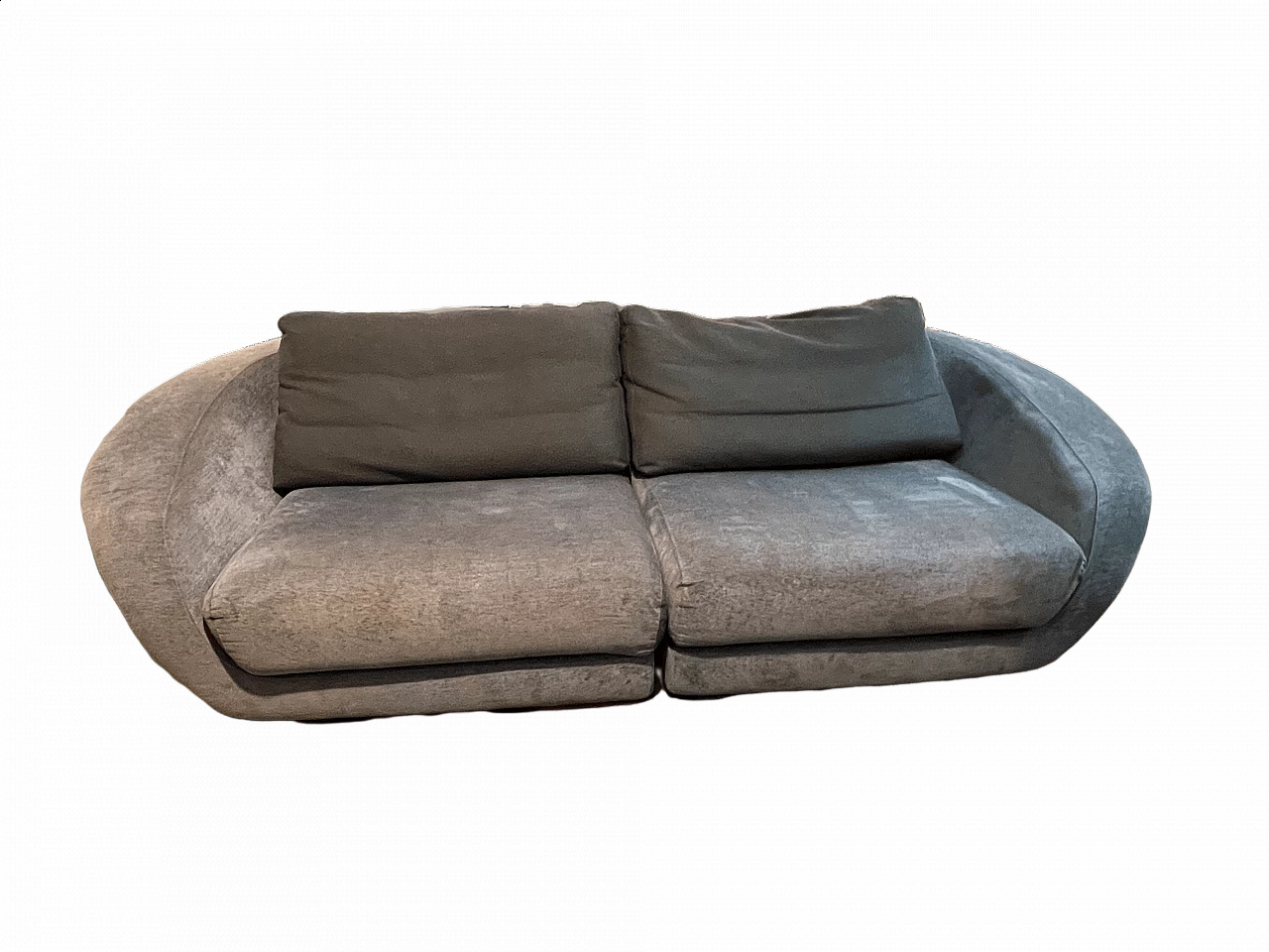 Gray fabric sofa by Roche Bobois 6