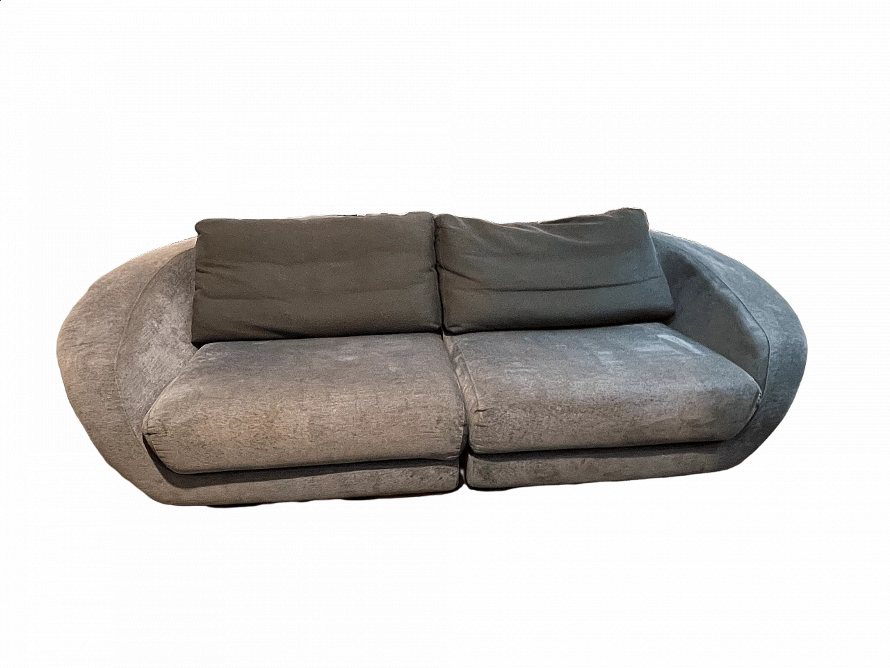 Divano in tessuto grigio di Roche Bobois 6