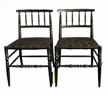 Sedie New Antiques di Cappellini in legno tornito