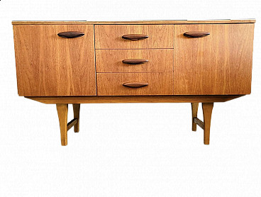 Teak sideboard with drawers and doors, 1950s