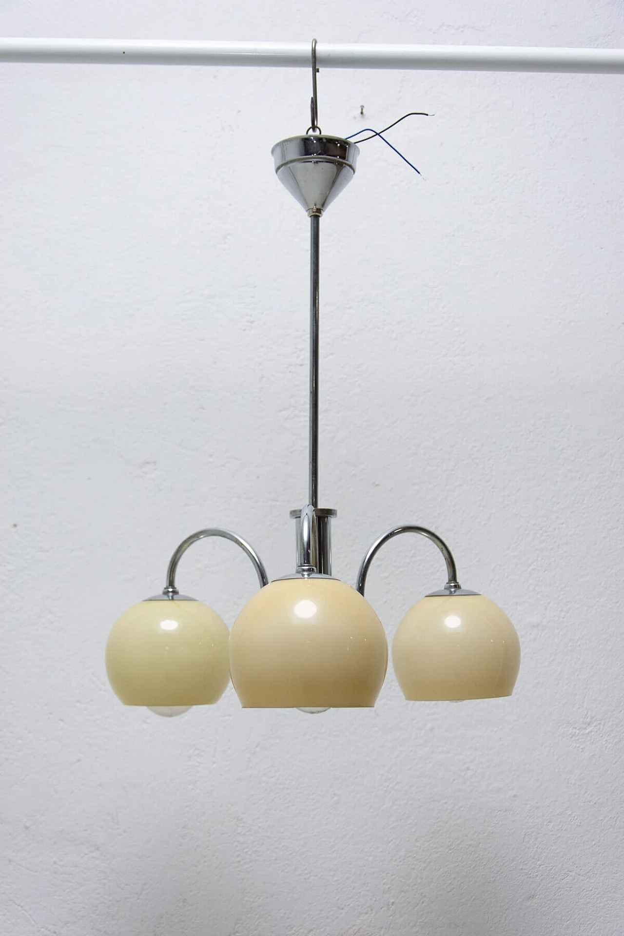 Art Deco chandelier with 3 arms, 1930s 3