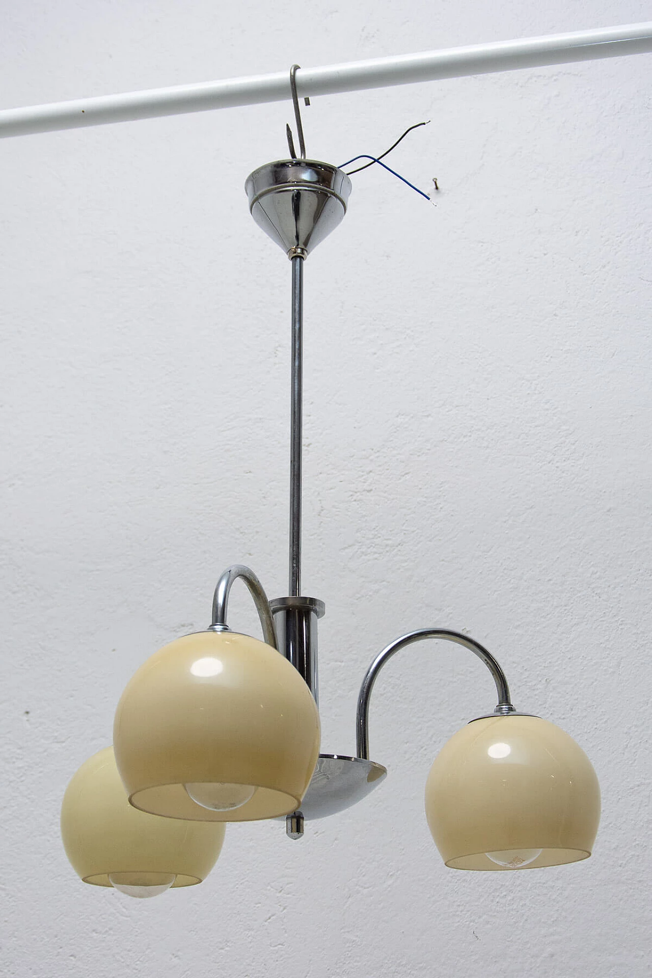 Art Deco chandelier with 3 arms, 1930s 5