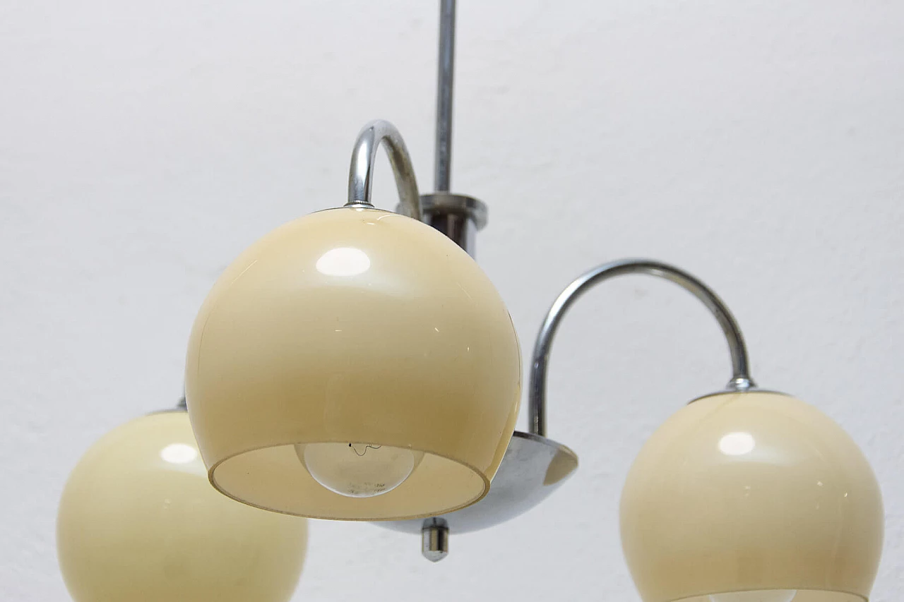 Art Deco chandelier with 3 arms, 1930s 8