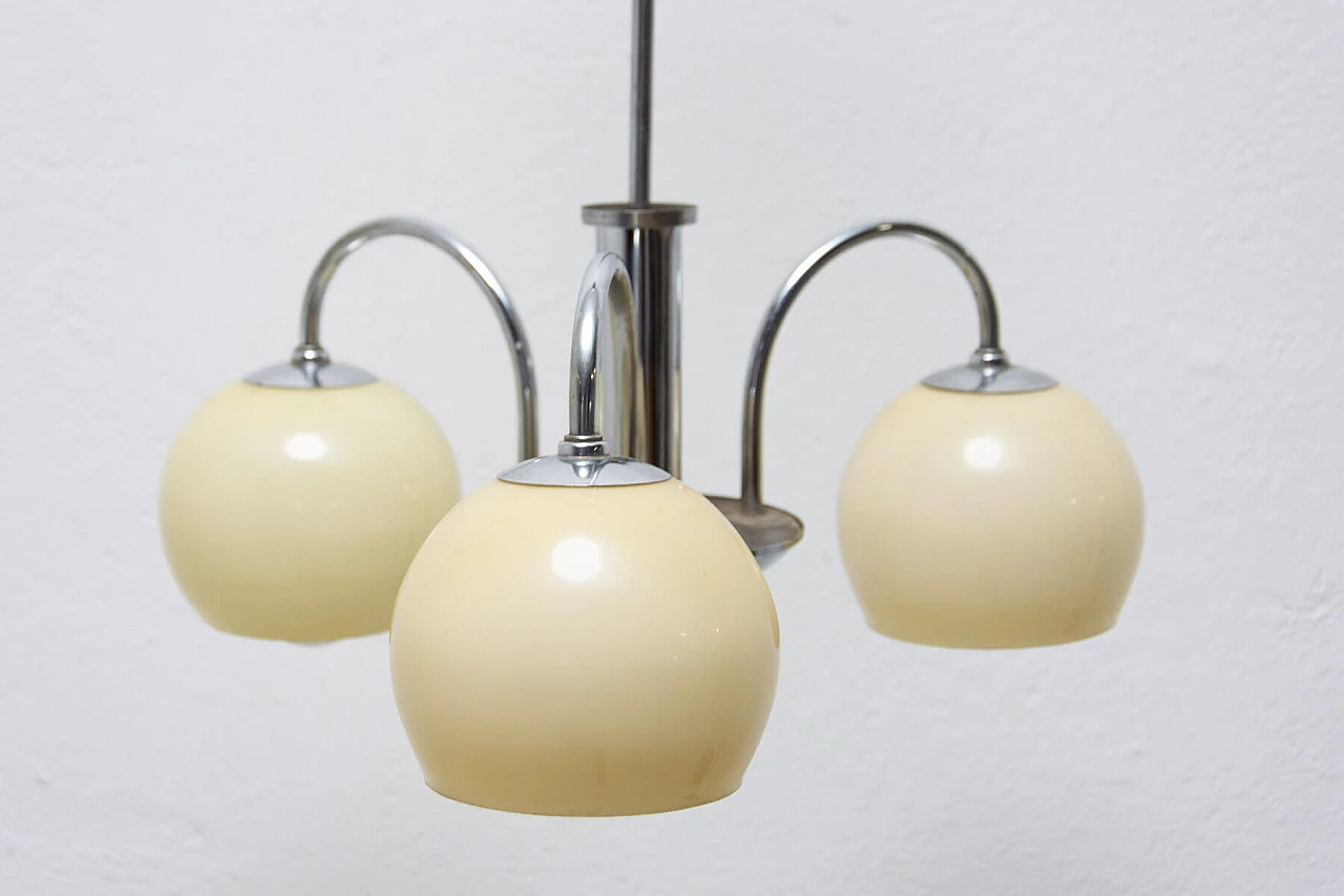 Art Deco chandelier with 3 arms, 1930s 9