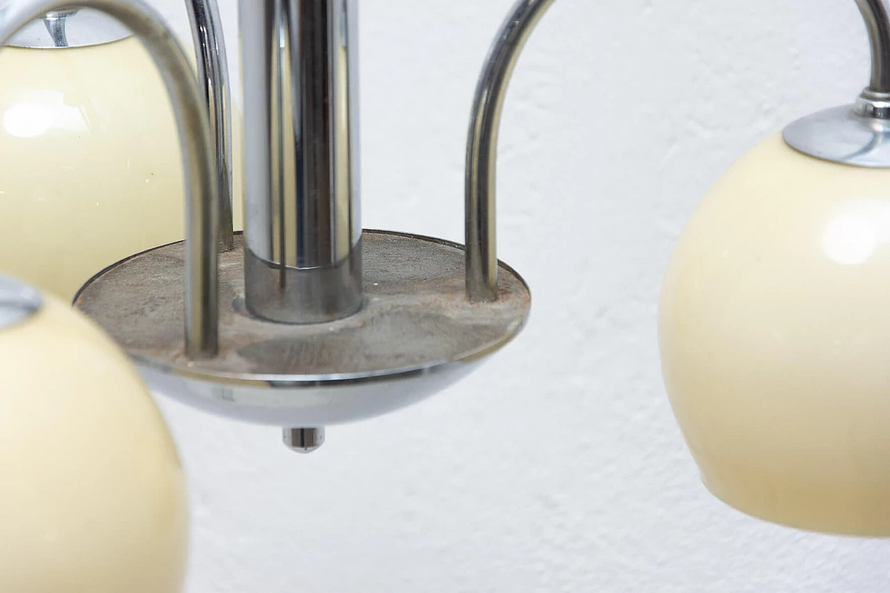 Art Deco chandelier with 3 arms, 1930s 11